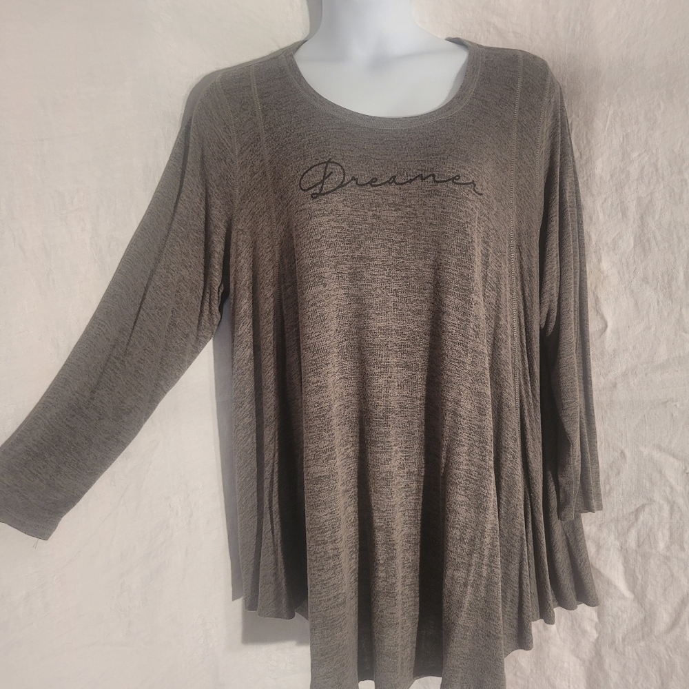 AnyBody Olive Green Top "Dreamer"